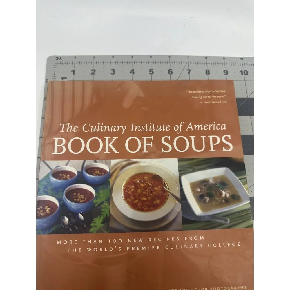CIA‎ Book of Soups Cookbook Adult OS Brown Good Hardcover Recipes